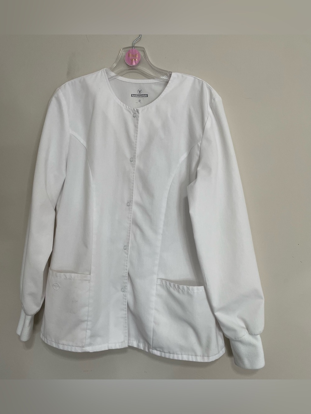 Women's White Jacket - Medical Scrub‎ Style~ Size Small ~ Healthcare